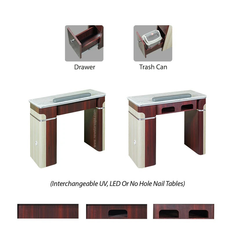 I Nail Table 34 7/8&quot; (90) - New Star Spa &amp; Furniture