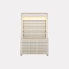I Polish Rack w/LED w/3D Wood w/Gel Color Cabinet (517-V2) - New Star Spa & Furniture Corp.