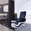 Max Spa - White/Black Tub & Clear Black Sink with Massage Chair 299-V2 - New Star Spa & Furniture Corp.