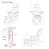 NS128-V2 - Gray Tub & Off White Sink with Massage Chair 299-V2 - New Star Spa & Furniture Corp.