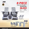 (Twin Spa Double-V2) 8-Piece Package Deal - New Star Spa & Furniture Corp.