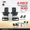 (Twin Spa Double) 8-Piece Package Deal - New Star Spa & Furniture Corp.