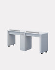 V2 Double Nail Table 60" - New Star Spa & Furniture Corp.