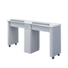 V2 Double Nail Table 60" - New Star Spa & Furniture Corp.
