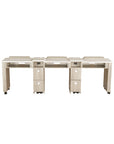 XO Triple Nail Table 96" - New Star Spa & Furniture Corp.