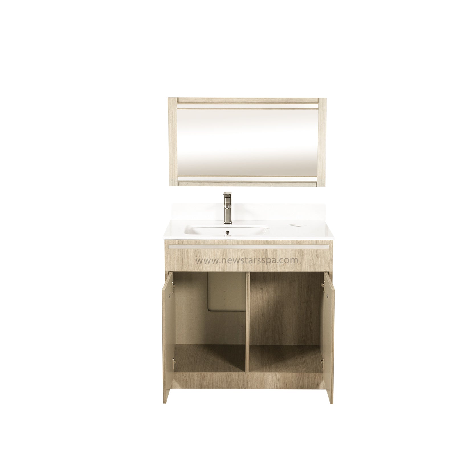 XO Single Sink w/Faucet 36" (No Mirror) - New Star Spa & Furniture Corp.