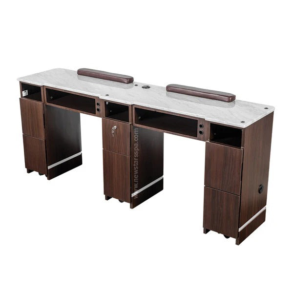YC Double Nail Table 71 3/4" - New Star Spa & Furniture Corp.