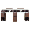YC Double Nail Table 71 3/4" With Pipe - New Star Spa & Furniture
