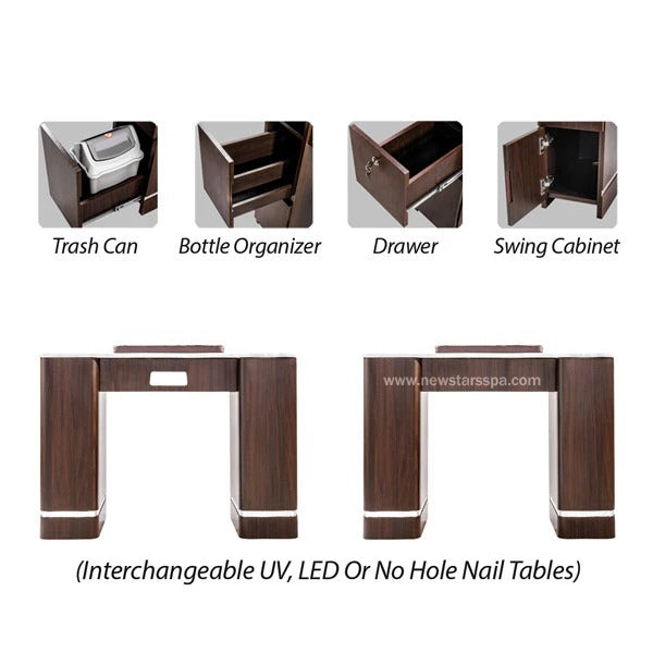 YC Nail Table 38 3/4" - New Star Spa & Furniture Corp.