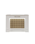BC Reception 2 w/LED Light w/3D Wood (White Color) - New Star Salon Furniture