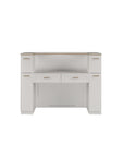 BC Reception 2 w/LED Light w/3D Wood (White Color) - New Star Salon Furniture