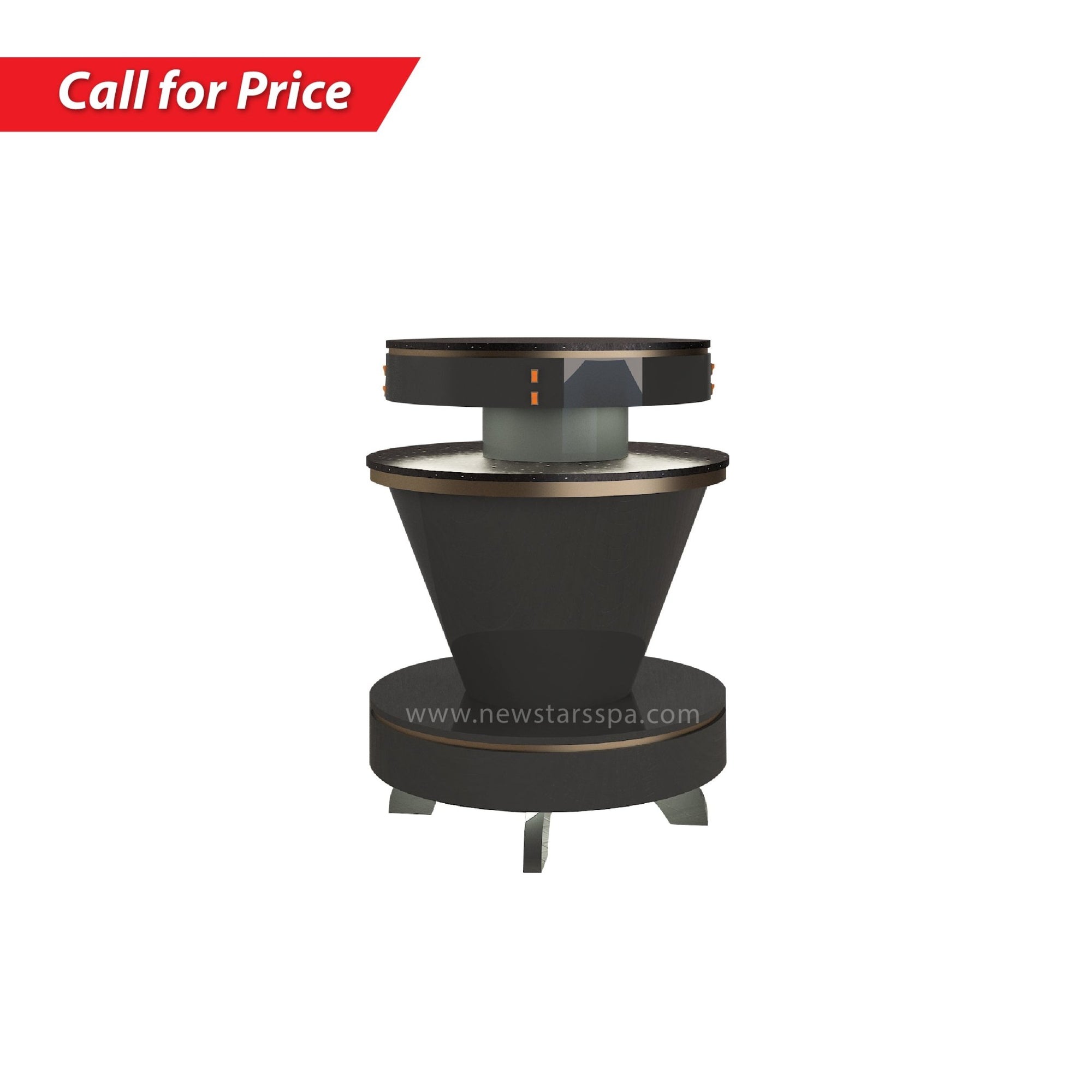 BC Round Nail Dryer (4x4) (Black Color) - New Star Salon Furniture
