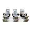 Bench Spa - White Tub & Gray Sink with Massage Chair 699D - New Star Spa & Furniture