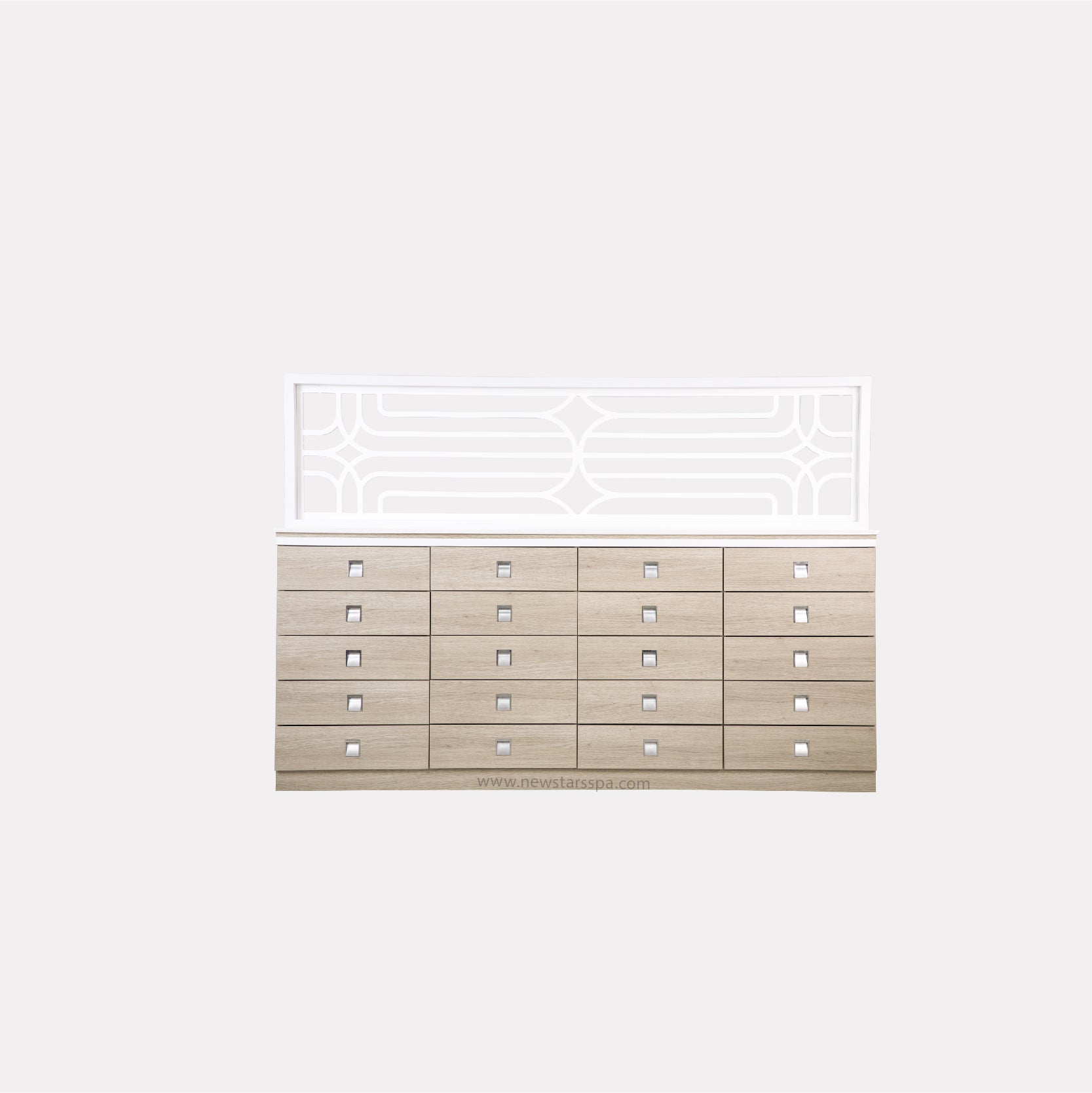 EX Divider w/Powder Cabinet 77" - New Star Salon Furniture