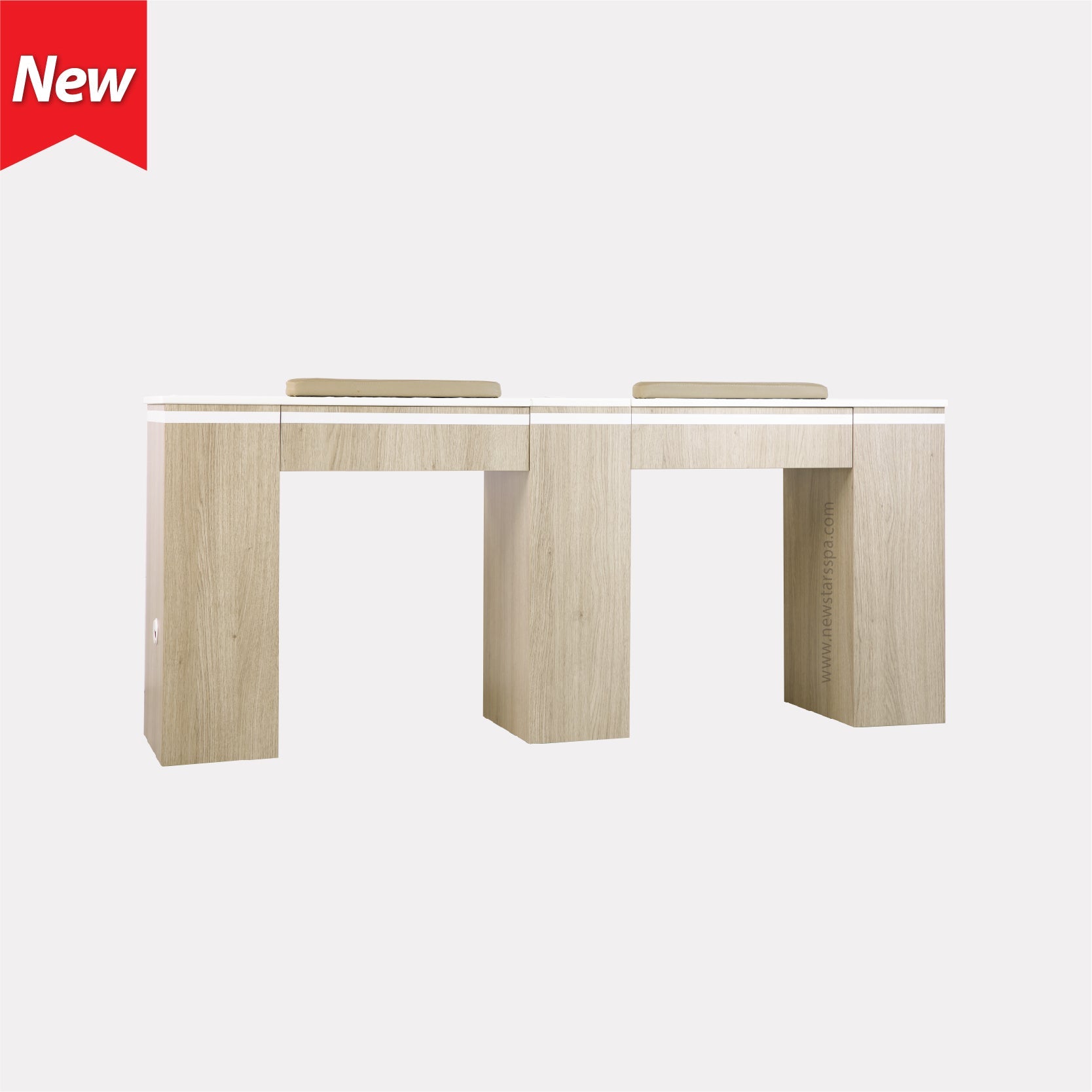 EX Double Nail Table 73" - New Star Salon Furniture