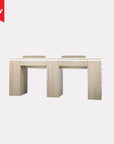 EX Double Nail Table w/Pipe 73" - New Star Salon Furniture