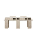 EX Double Nail Table w/Pipe 73" - New Star Salon Furniture