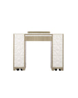 EX Nail Table w/3D Wood 41 1/2" - New Star Salon Furniture