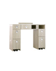 EX Nail Table w/3D Wood 41 1/2" - New Star Salon Furniture