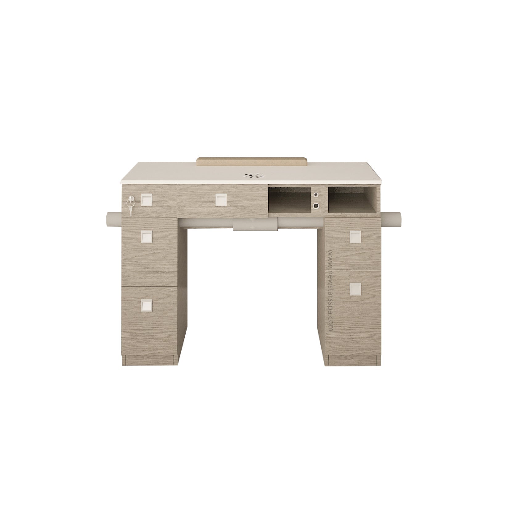 EX Nail Table w/Pipe 41 1/2" - New Star Salon Furniture