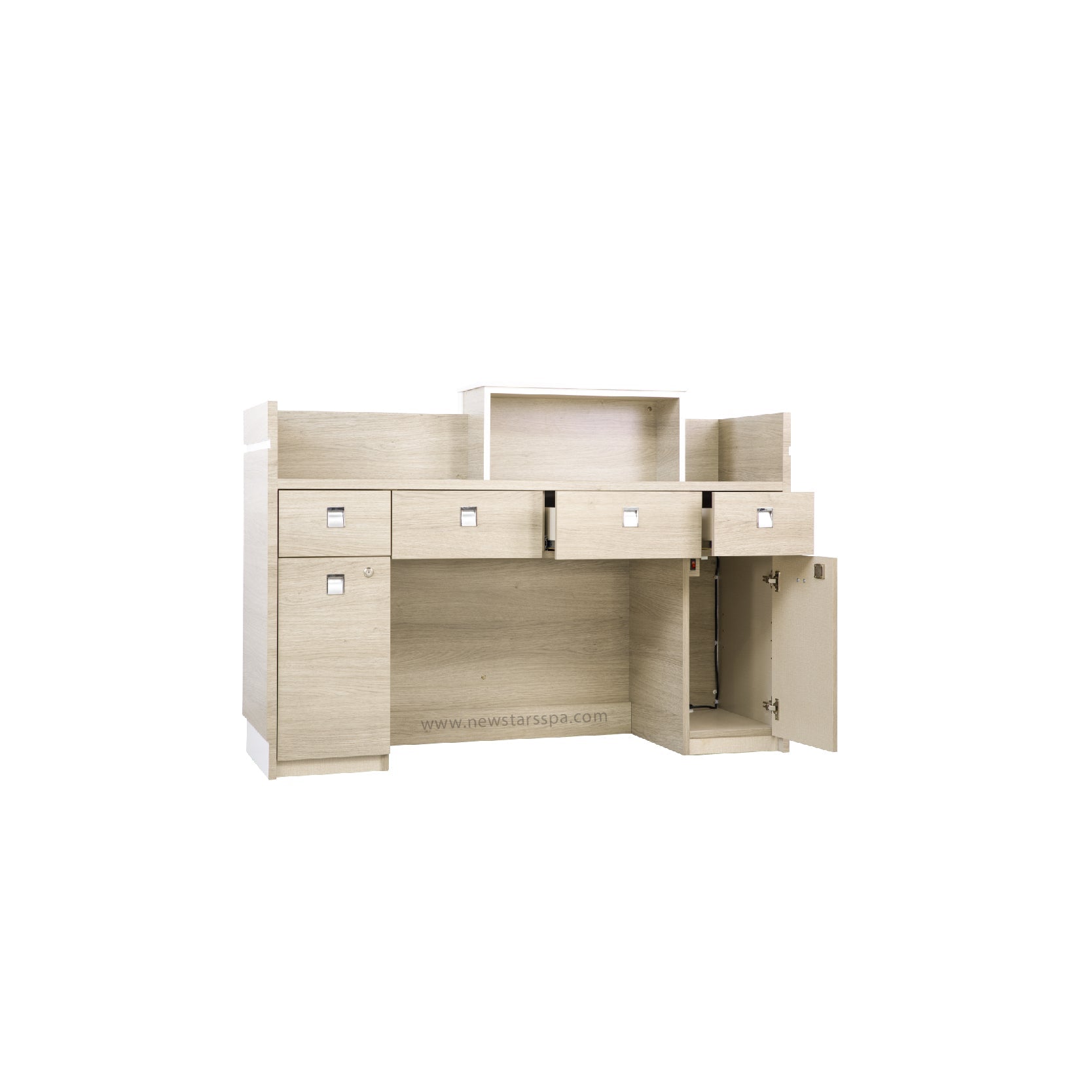 EX Reception 2 w/LED w/3D Wood - New Star Salon Furniture