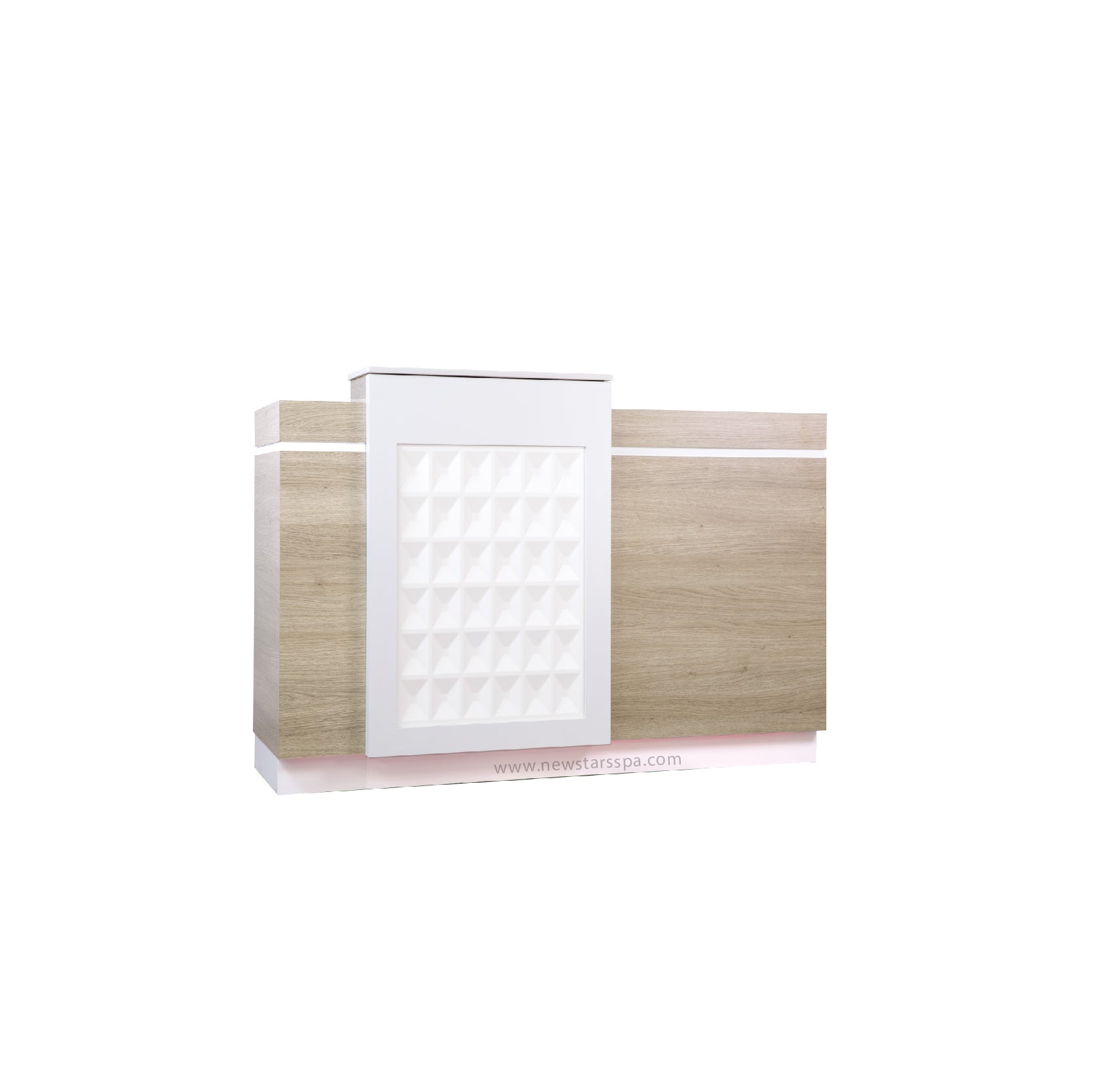 EX Reception 2 w/LED w/3D Wood - New Star Salon Furniture