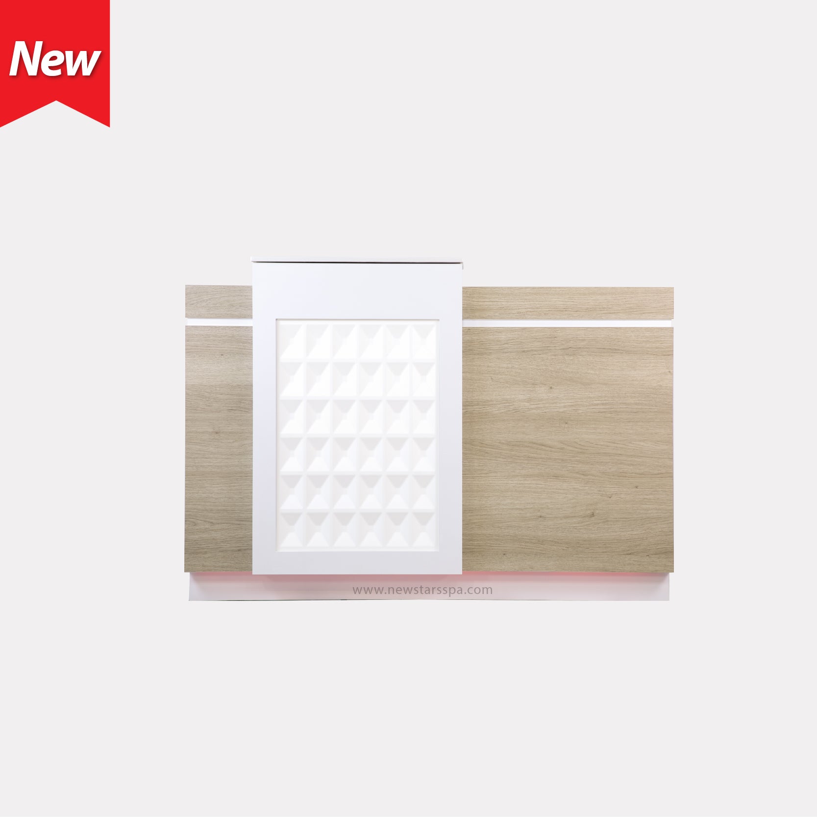EX Reception 2 w/LED w/3D Wood - New Star Salon Furniture
