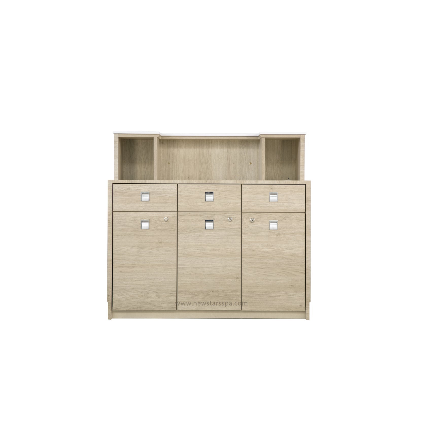 EX Reception 3 w/LED w/3D Wood - New Star Salon Furniture