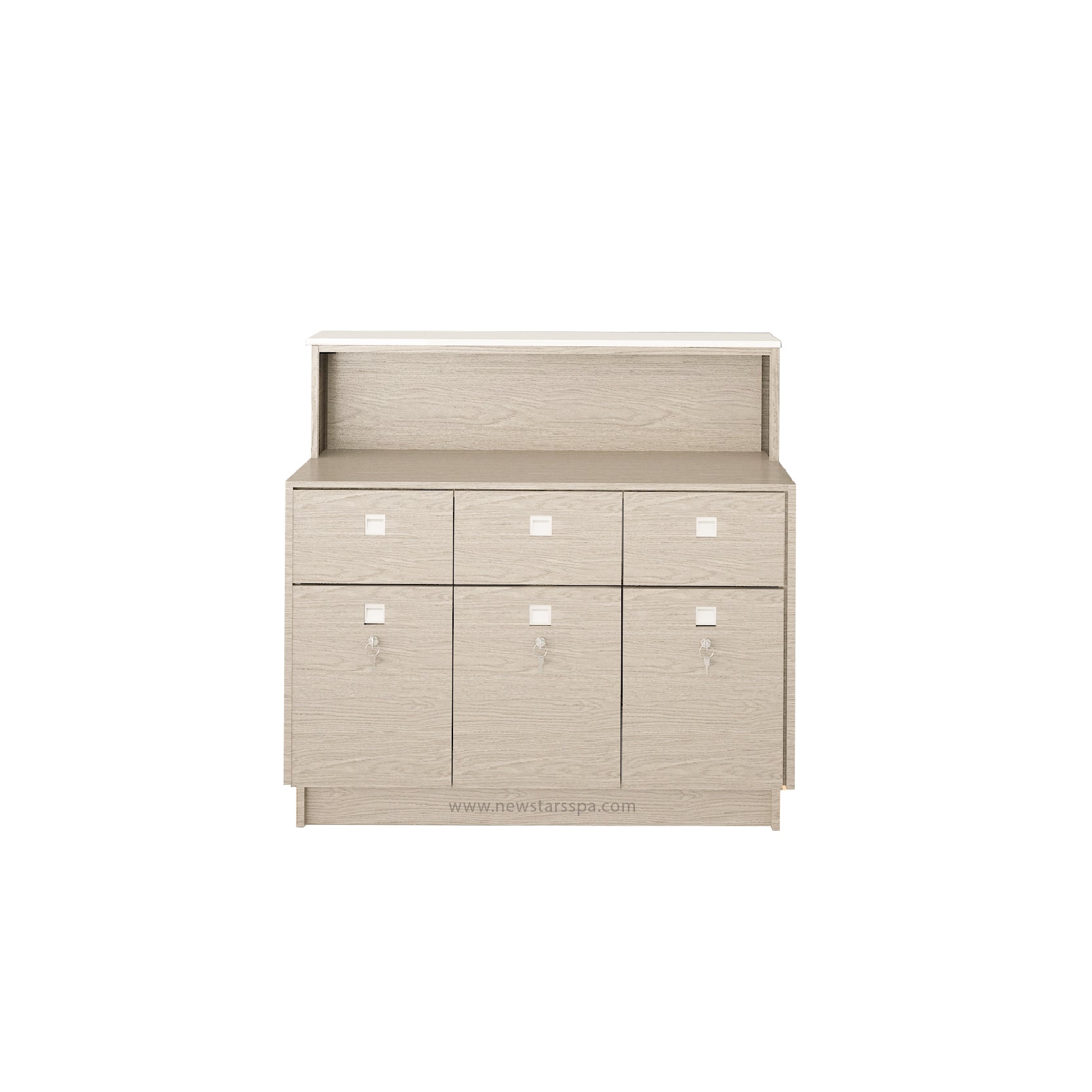 EX Reception 3 w/LED w/3D Wood - New Star Salon Furniture