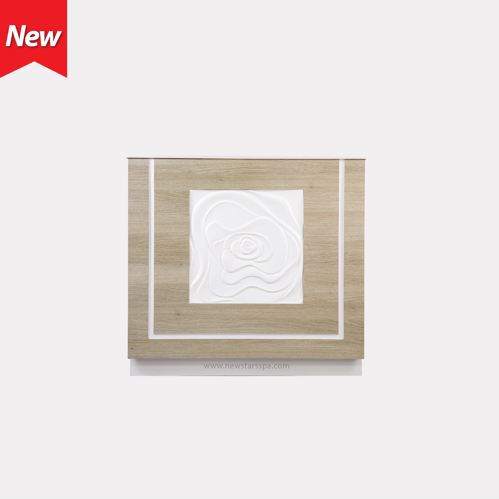 EX Reception 3 w/LED w/3D Wood - New Star Salon Furniture