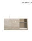 EX Single Sink 1 w/Faucet w/Hot Towel & Sterilizer Cabinet 68" (No Mirror) - New Star Salon Furniture