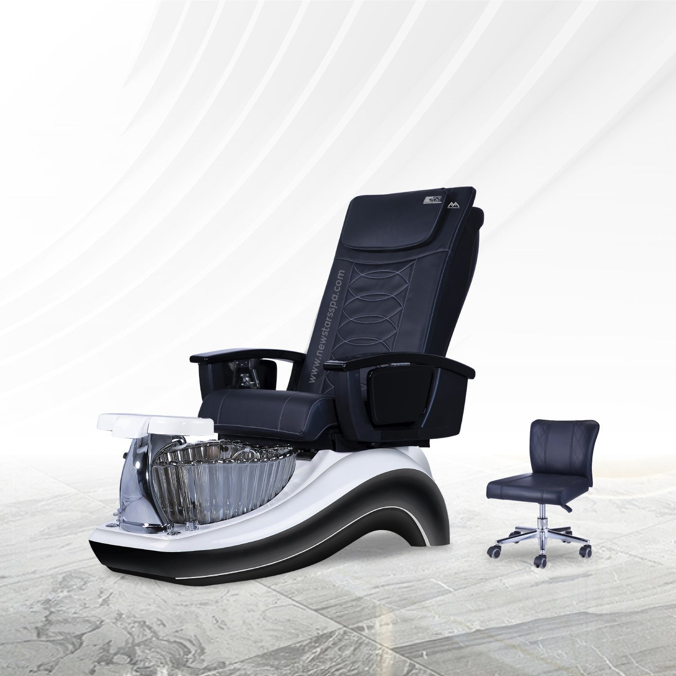 Future Spa - White/Black Tub - New Star Salon Furniture