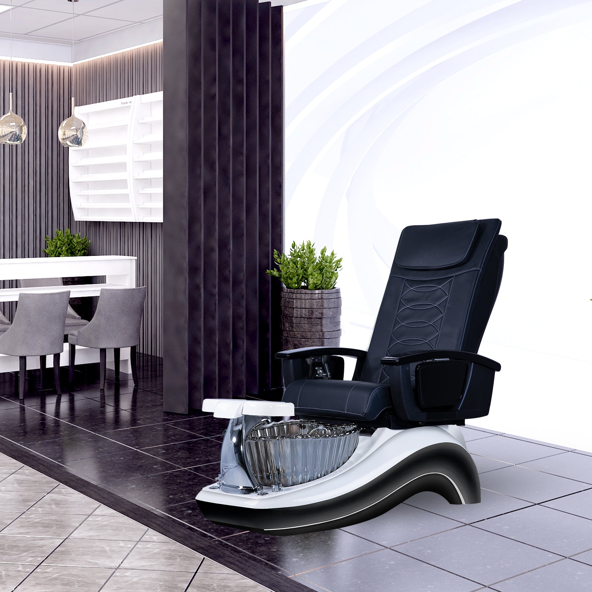 Future Spa - White/Black Tub - New Star Salon Furniture