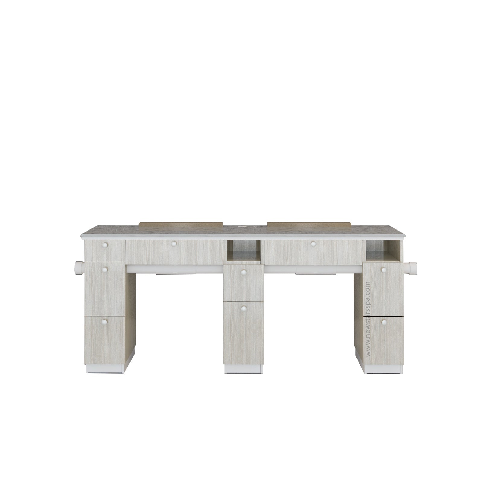 I Double Nail Table - 69 1/2" with Pipe (517 - V2) - New Star Salon Furniture