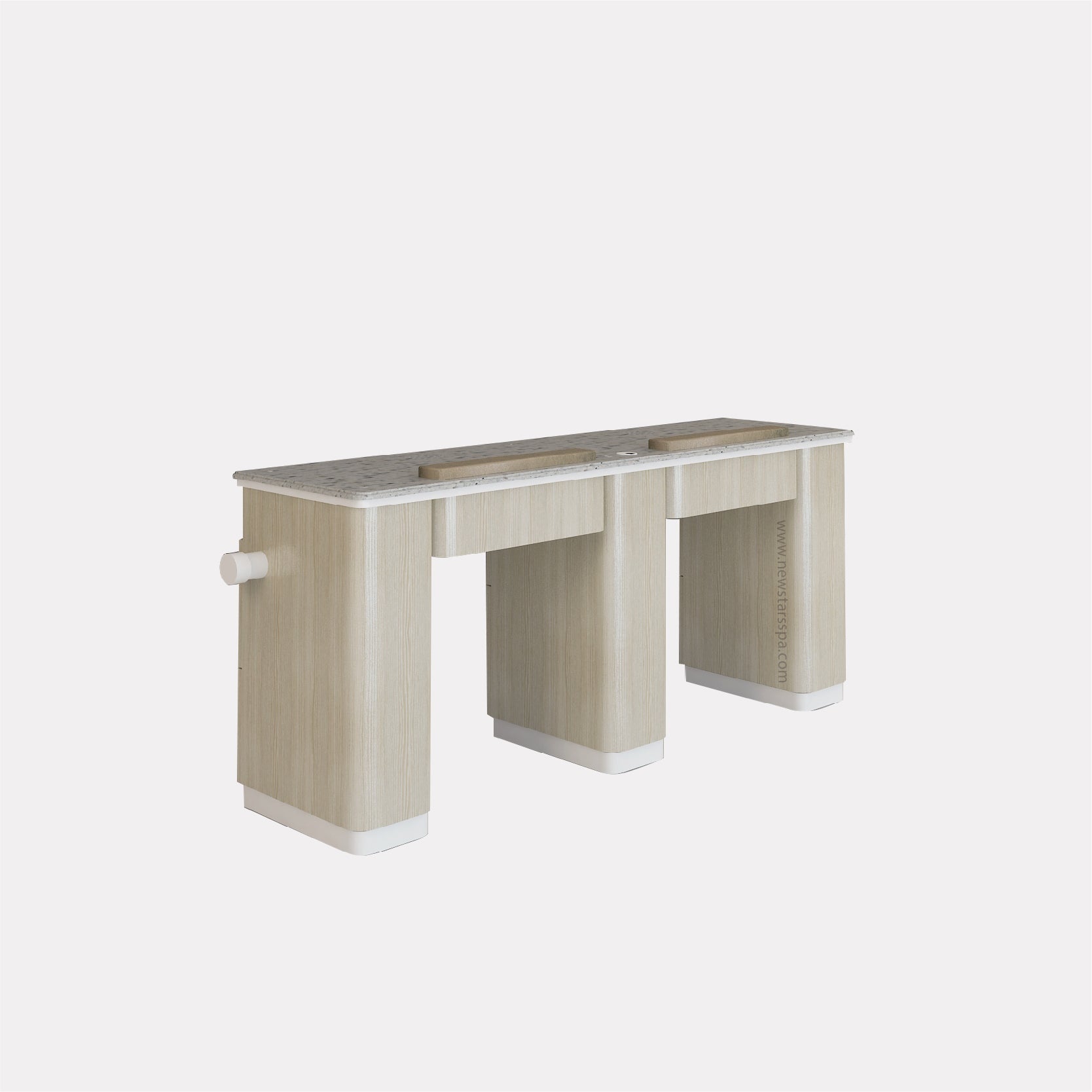 I Double Nail Table - 69 1/2" with Pipe (517 - V2) - New Star Salon Furniture