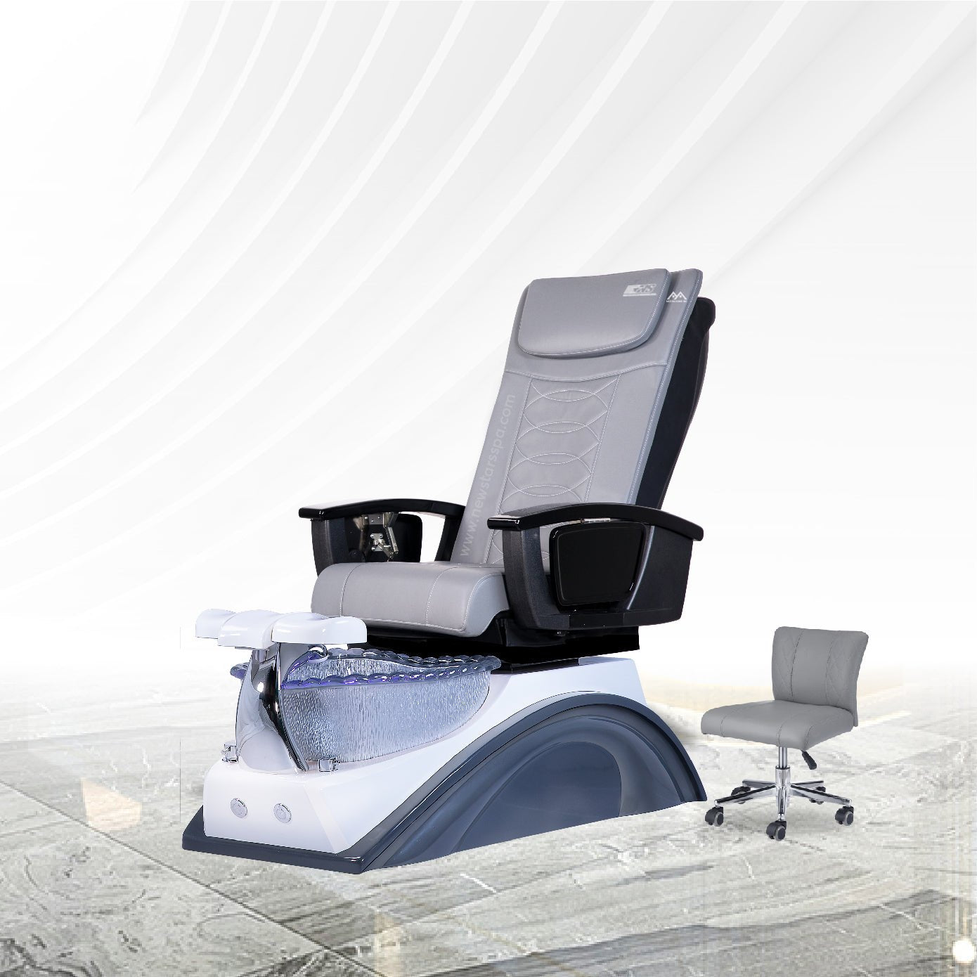 IQ A3 - V2 - Off White/Gray Tub - New Star Salon Furniture