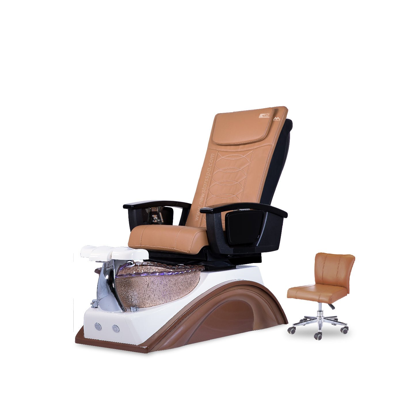 IQ A3 - V2 - Off White/Light Teak Tub - New Star Salon Furniture