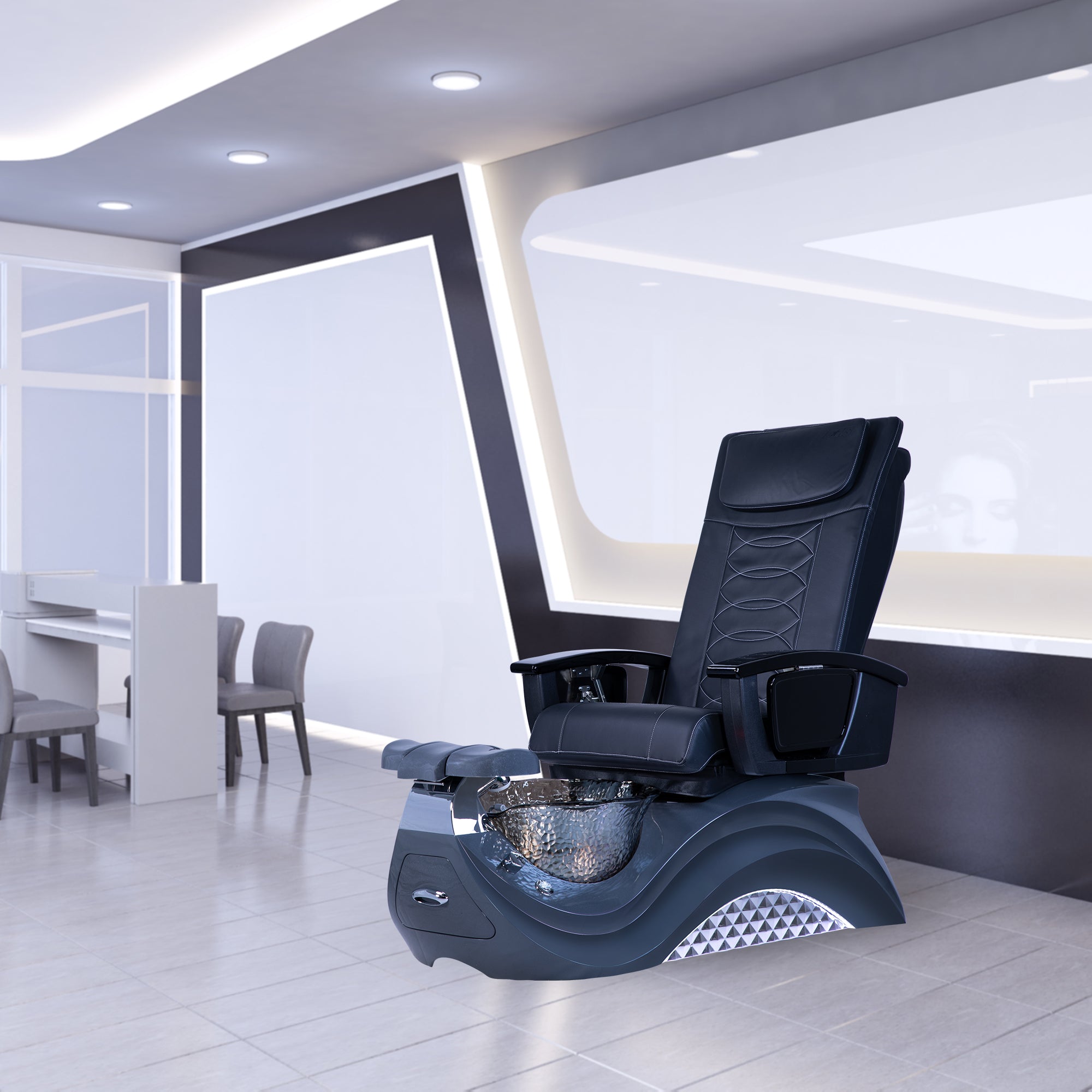 Max Spa - Dark Gray Tub - New Star Salon Furniture