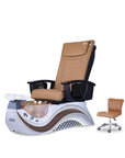 Max Spa - White/Brown Tub - New Star Salon Furniture