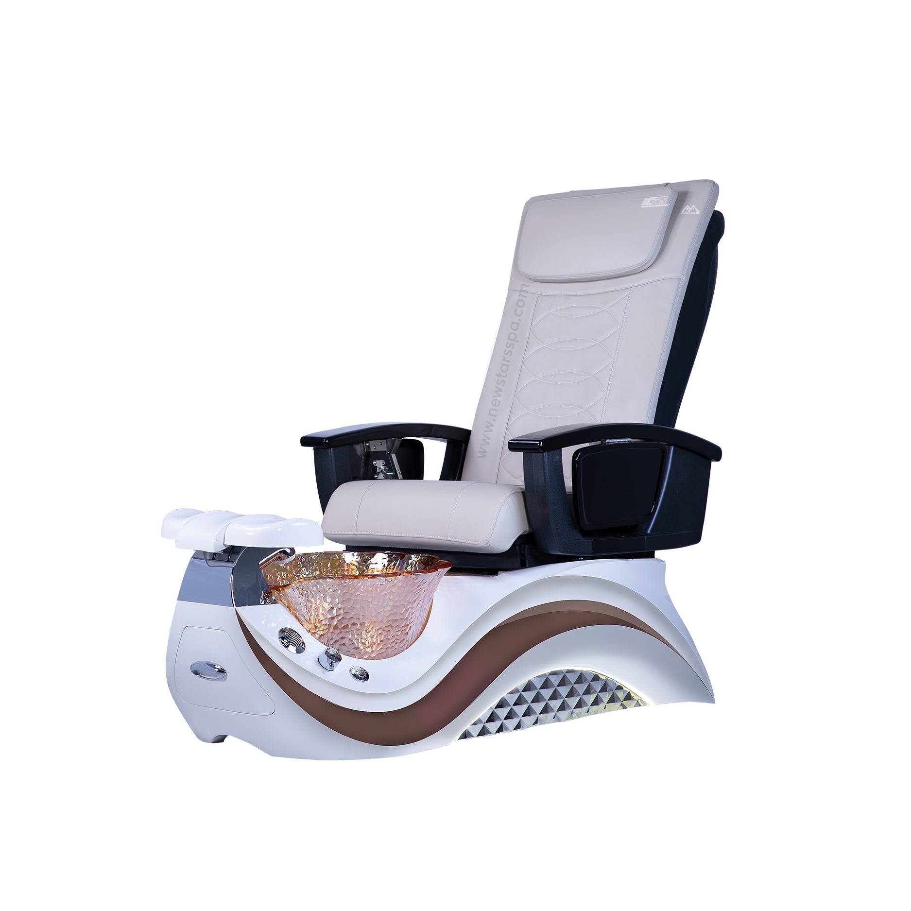 Max Spa - White/Brown Tub - New Star Salon Furniture