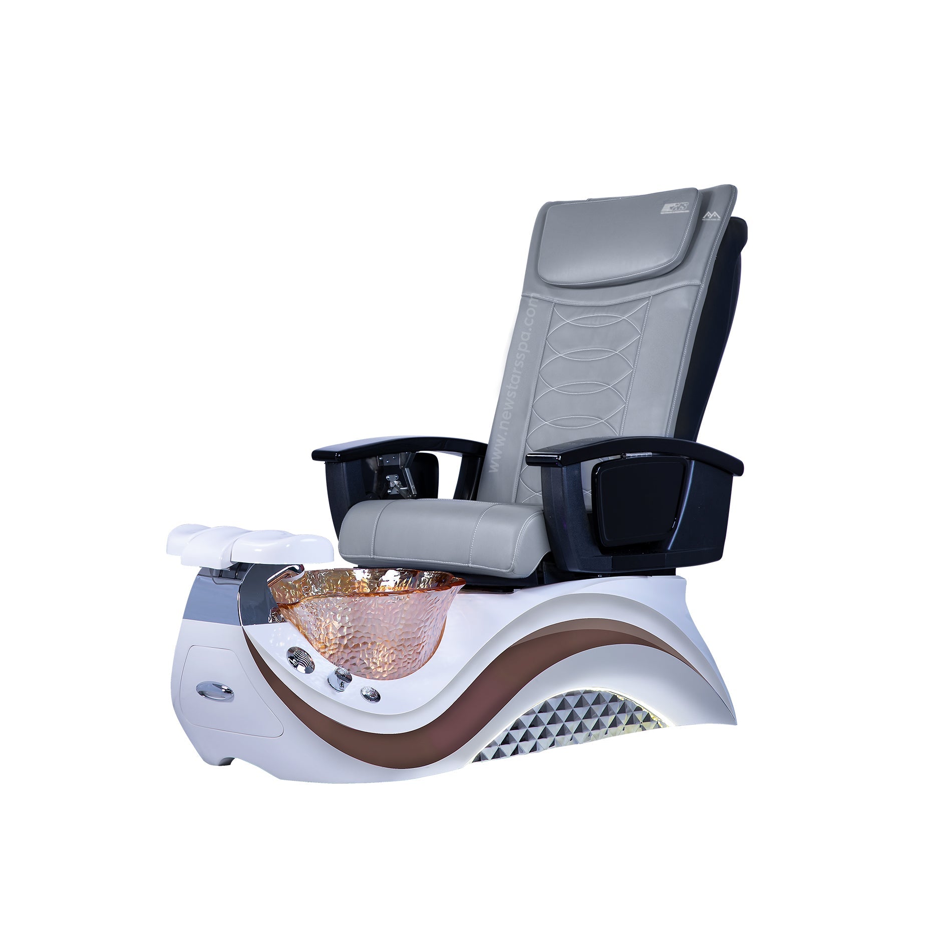 Max Spa - White/Brown Tub - New Star Salon Furniture