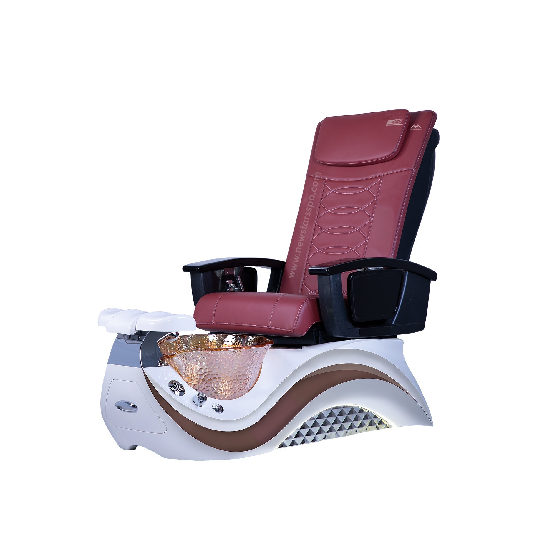 Max Spa - White/Brown Tub - New Star Salon Furniture