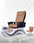 Max Spa - White/Brown Tub - New Star Salon Furniture