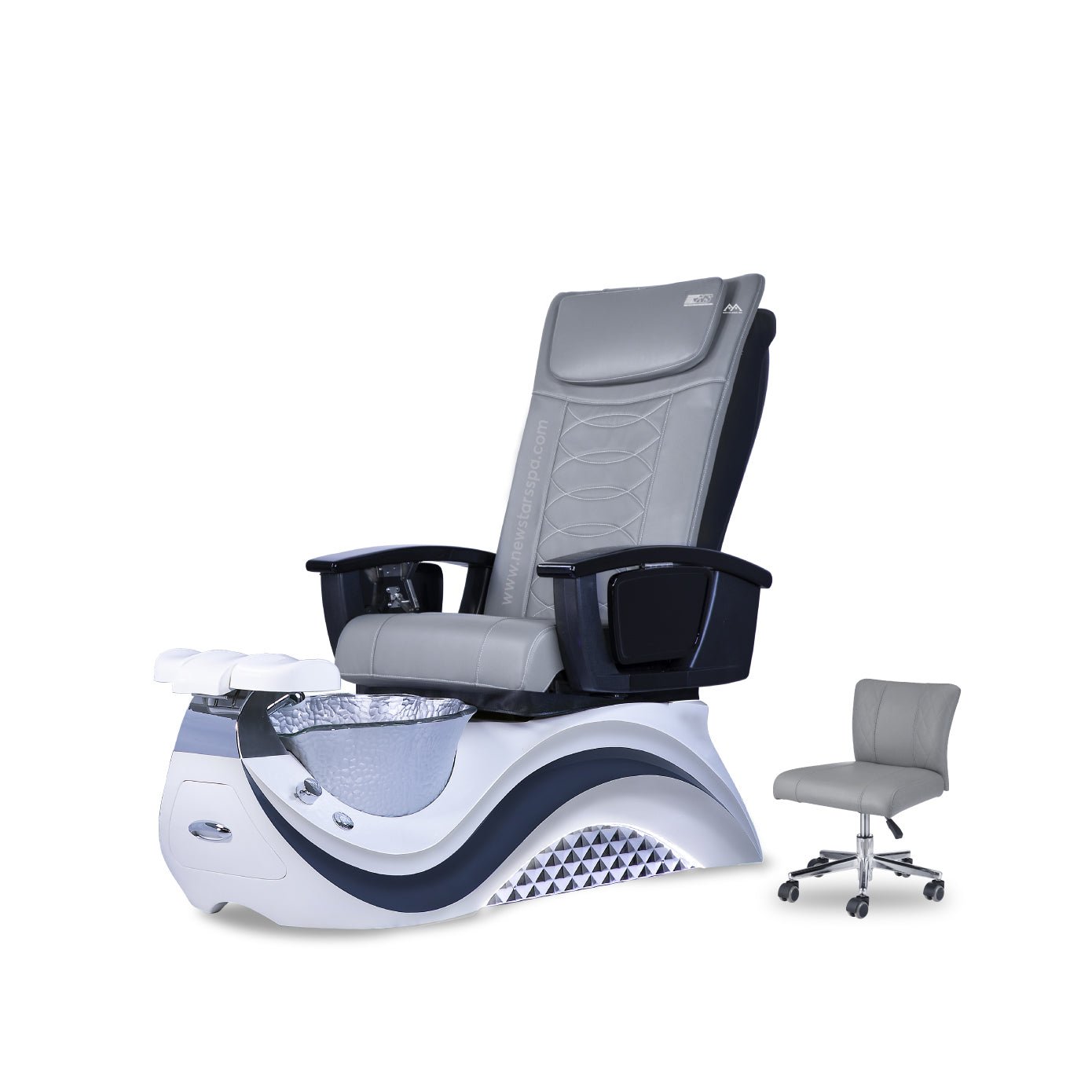 Max Spa - White/Gray Tub - New Star Salon Furniture