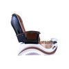 Max Spa - White/Brown Tub & Gold Sink with Massage Chair 699D - New Star Spa & Furniture