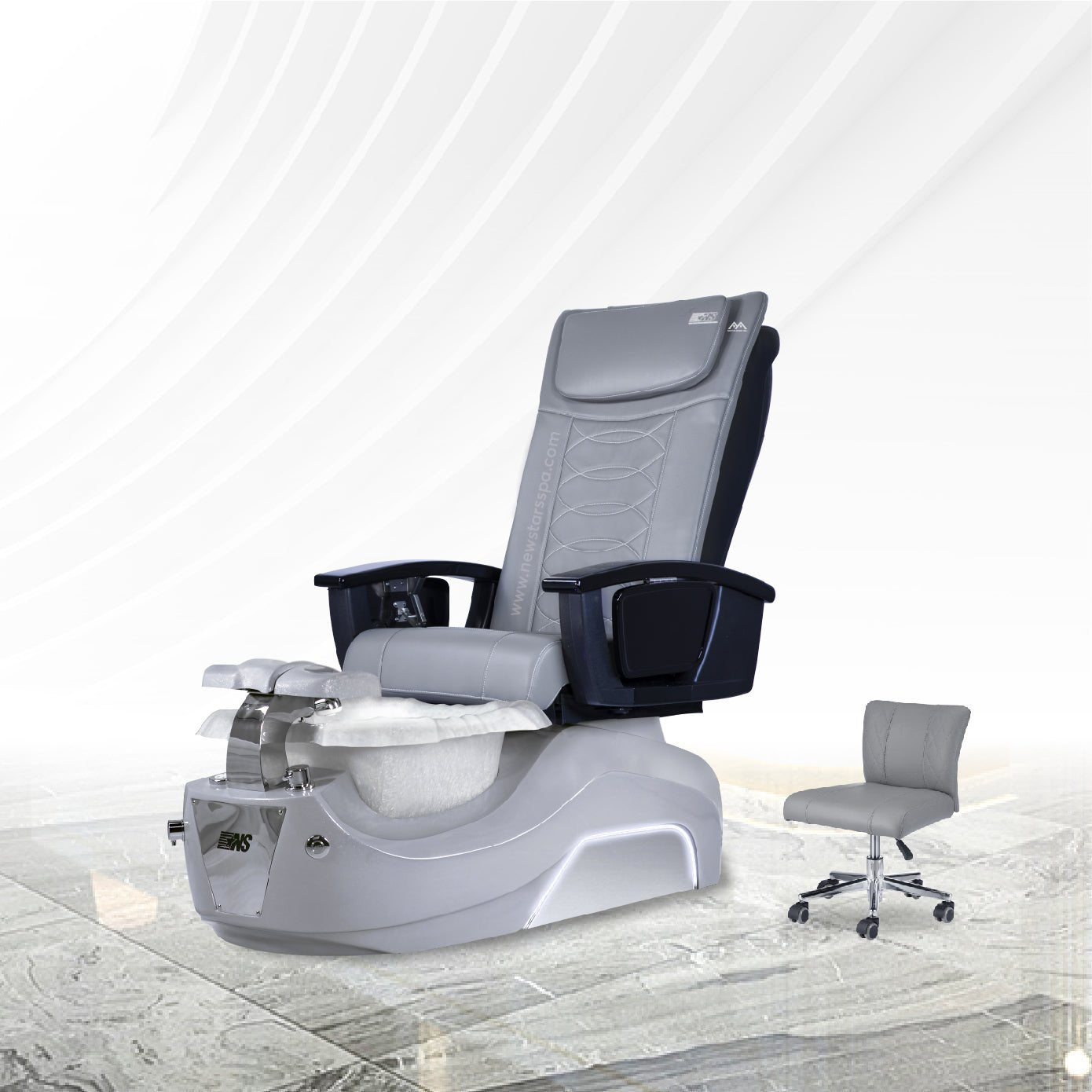 NS5 - Silver Tub - New Star Salon Furniture