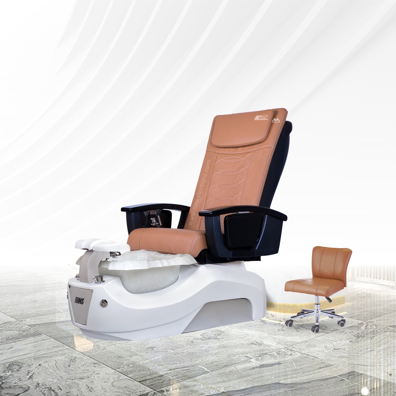 NS5 - White Tub - New Star Salon Furniture