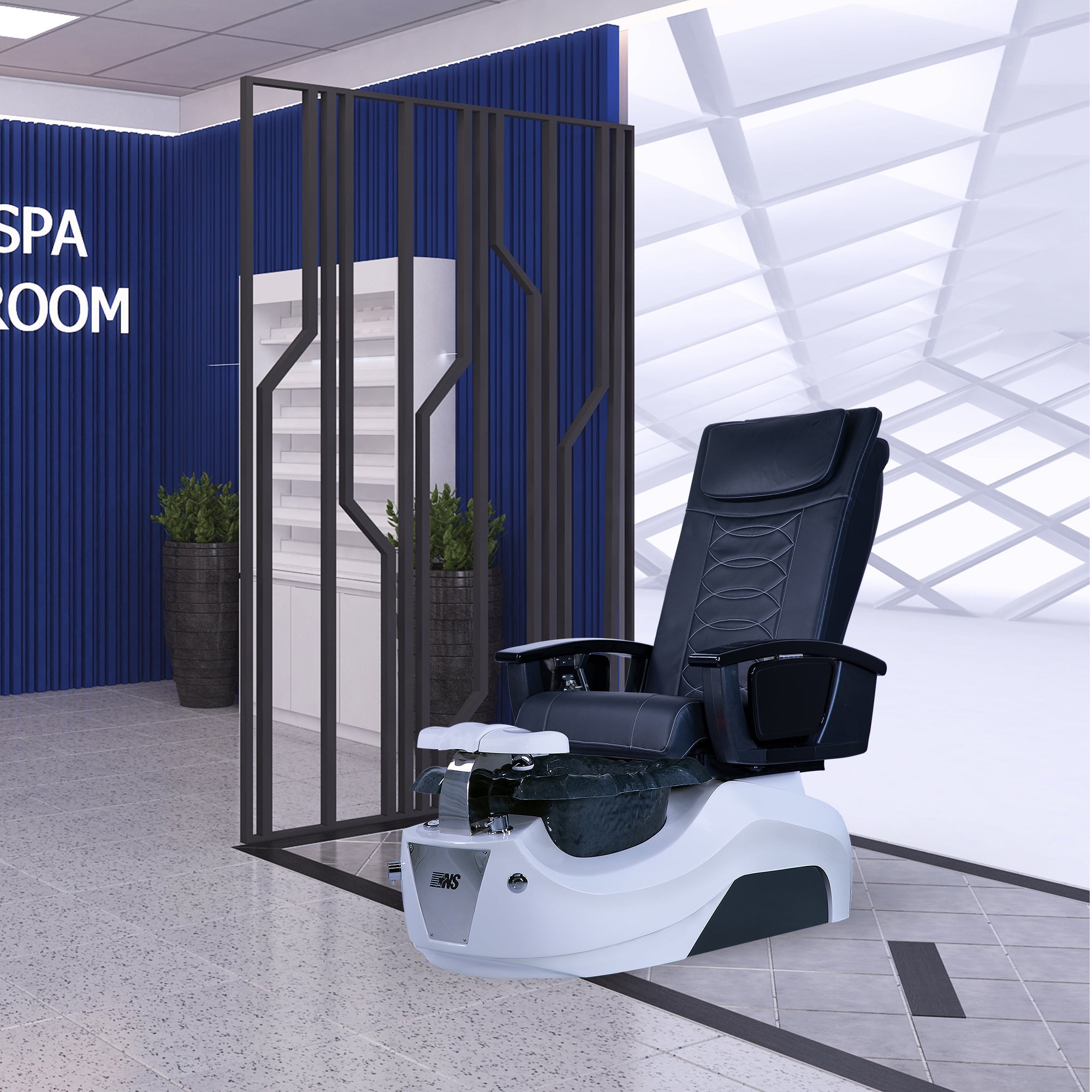 NS5 - White Tub - New Star Salon Furniture