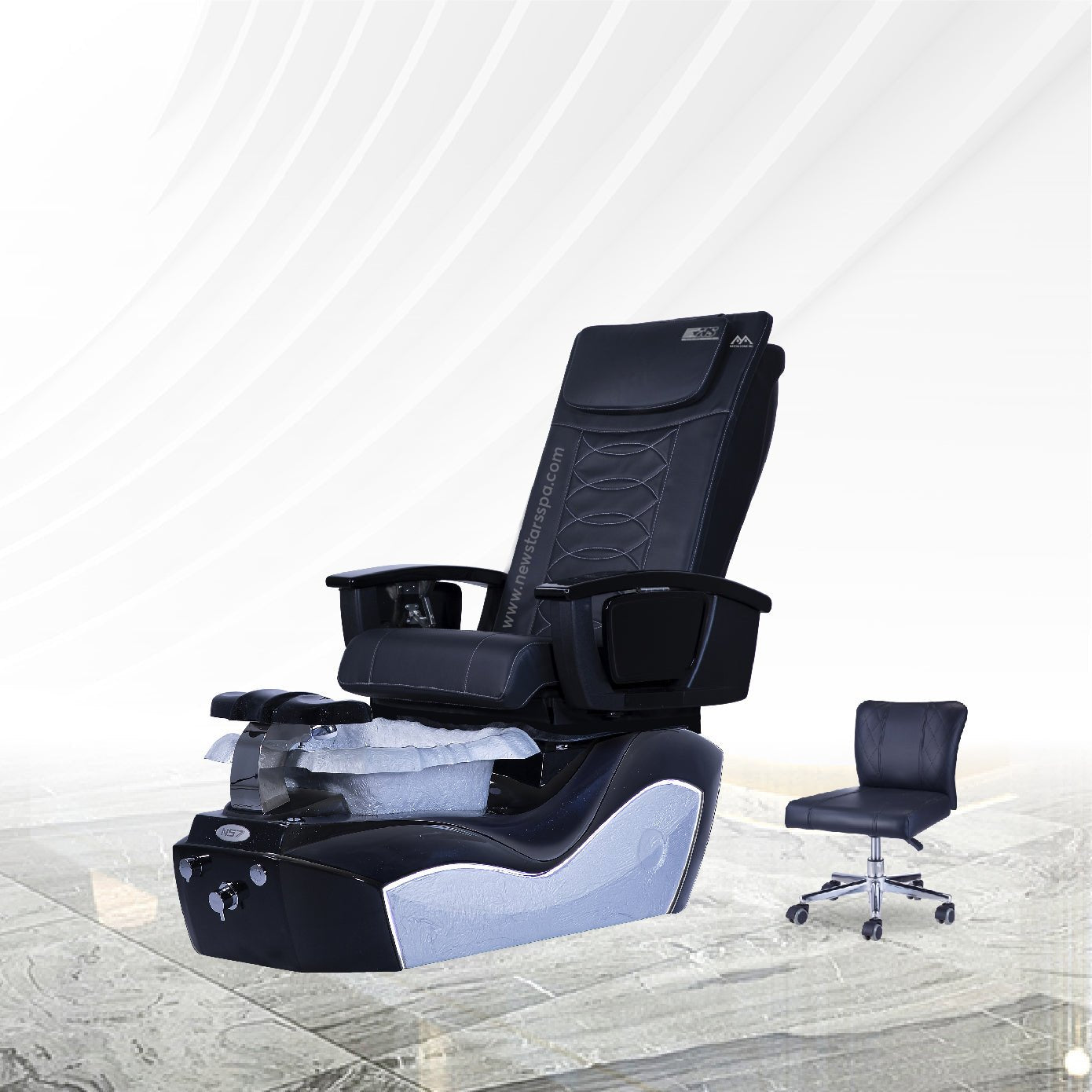 NS7 - Black Tub - New Star Salon Furniture