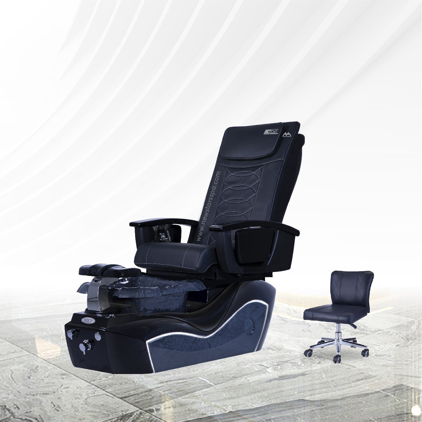 NS7 - Black Tub - New Star Salon Furniture